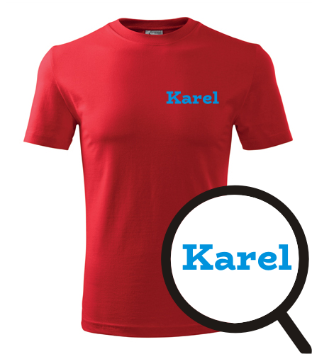 Červené tričko Karel