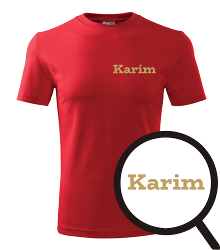 Červené tričko Karim