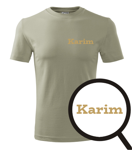 Khaki tričko Karim