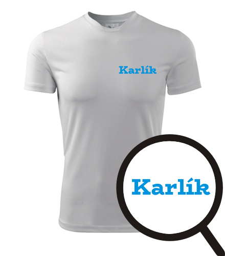 Bílé tričko Karlík
