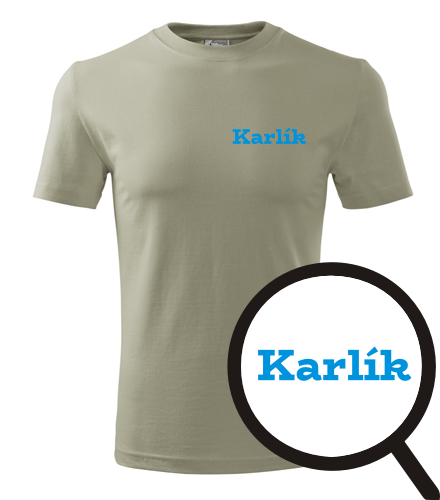 trička s potiskem Tričko Karlík - novinka
