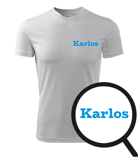 trička s potiskem Tričko Karlos