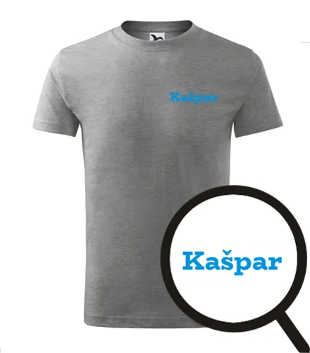 Šedé dětské tričko Kašpar