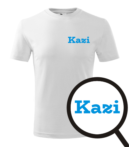 Dětské tričko Kazi - Trička se jmény na hrudi dětská - chlapecká - zdrobněliny
