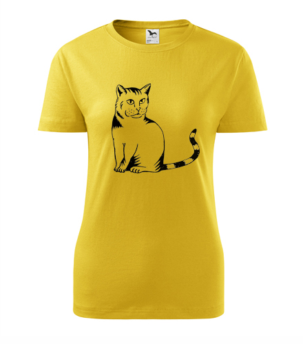 trička s potiskem Dámské tričko kočka divoká