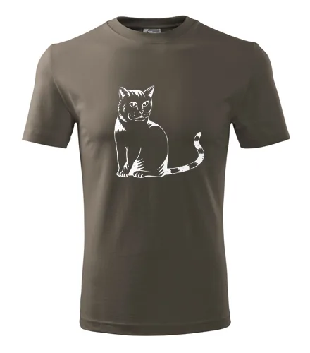 Army tričko kočka divoká