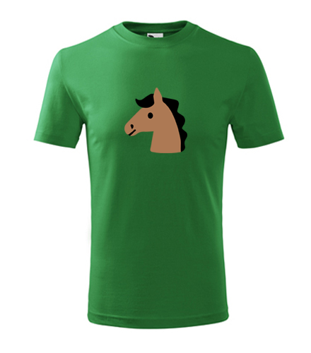 Zelené dětské tričko s koníkem 4