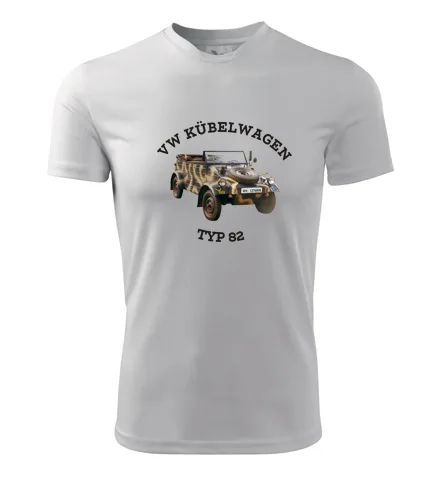 Bílé tričko VW Kubelwagen 82