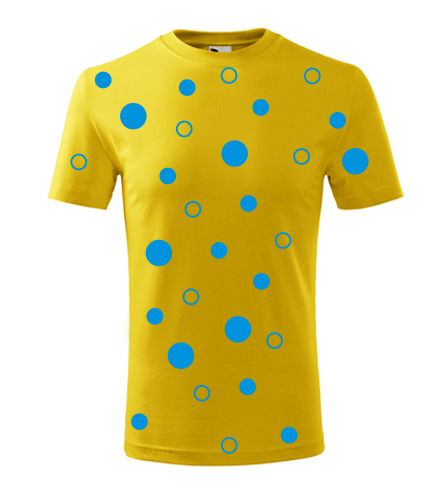 Dětské tričko s modrými kuličkami - Trička s puntíky