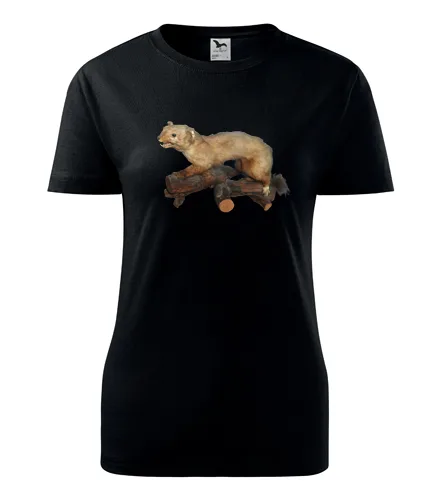 Černé dámské tričko s Kunou