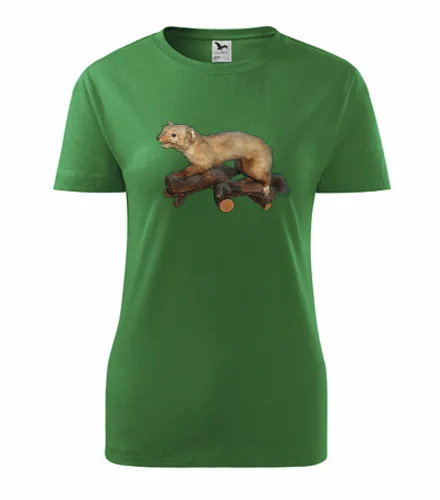 Zelené dámské tričko s Kunou