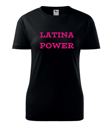 Černé dámské tričko Latina Power