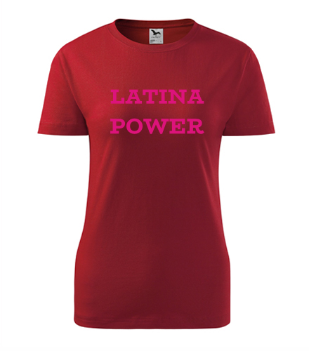 Červené dámské tričko Latina Power
