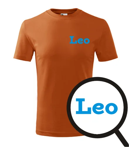 Oranžové dětské tričko Leo