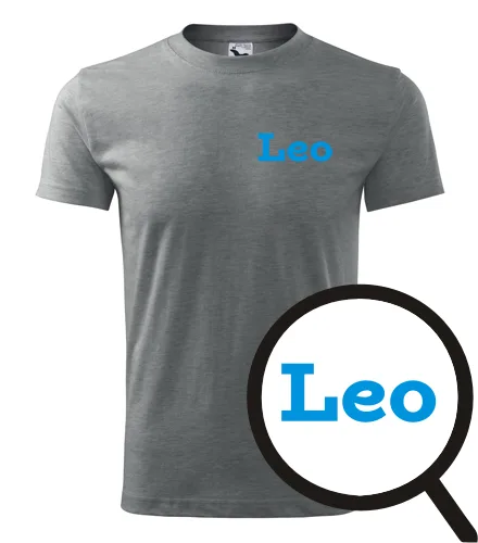Šedé tričko Leo