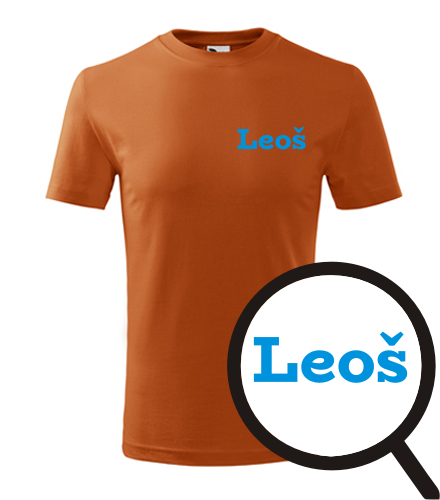 Oranžové dětské tričko Leoš