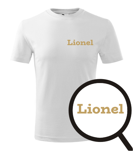 Bílé dětské tričko Lionel
