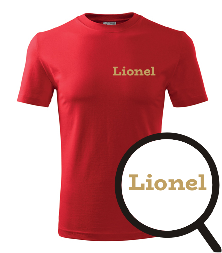 Červené tričko Lionel