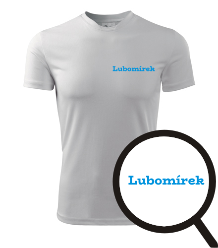 Bílé tričko Lubomírek
