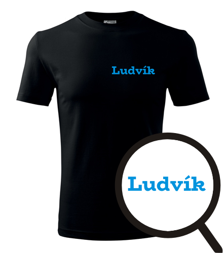 Černé tričko Ludvík