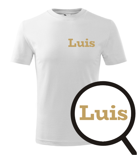 Bílé dětské tričko Luis