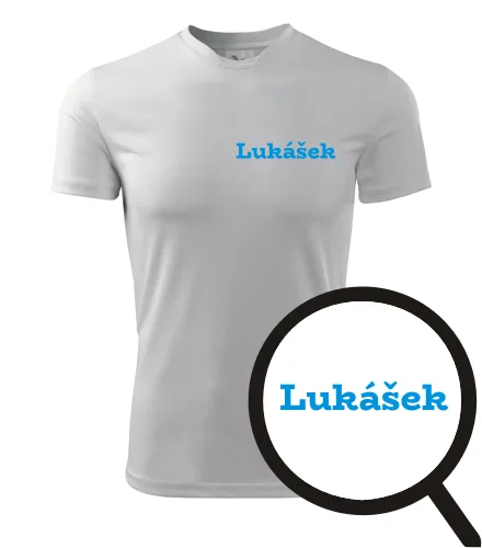 Bílé tričko Lukášek