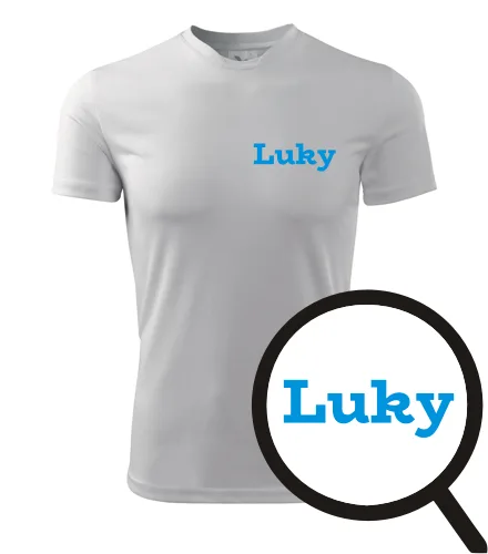 Bílé tričko Luky