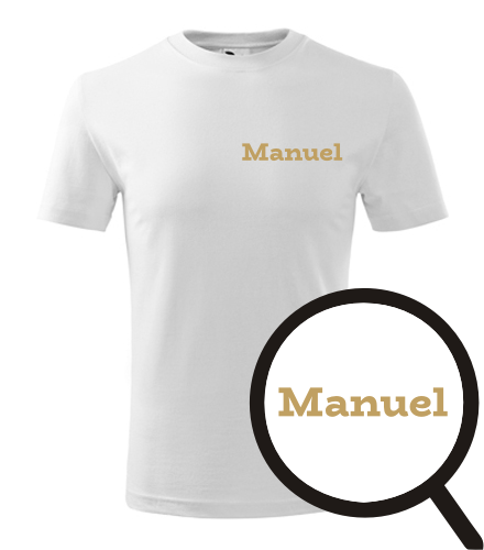 Bílé dětské tričko Manuel
