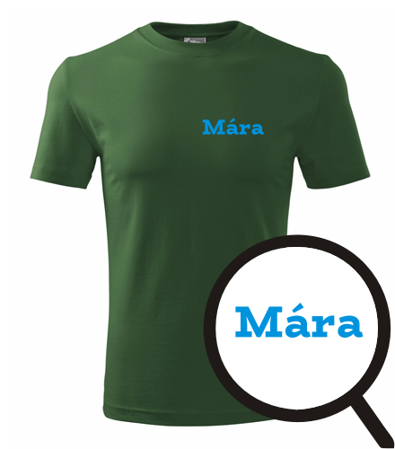 Lahvově zelené tričko Mára