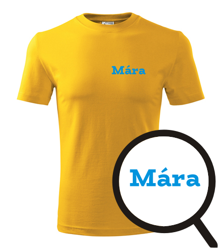 Žluté tričko Mára