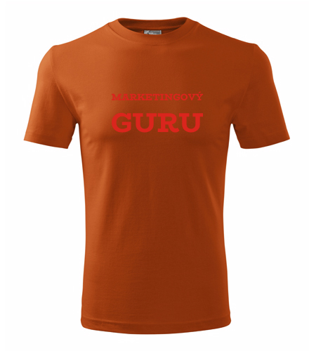 Oranžové tričko Marketingový guru