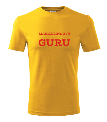 Žluté tričko Marketingový guru