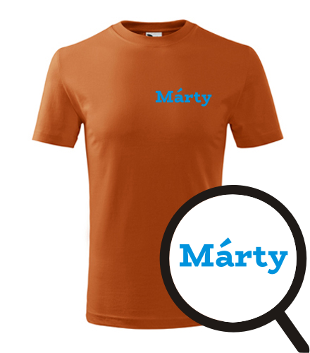 Oranžové dětské tričko Márty