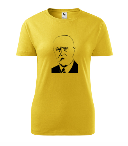 Žluté dámské tričko Tomáš Garrigue Masaryk