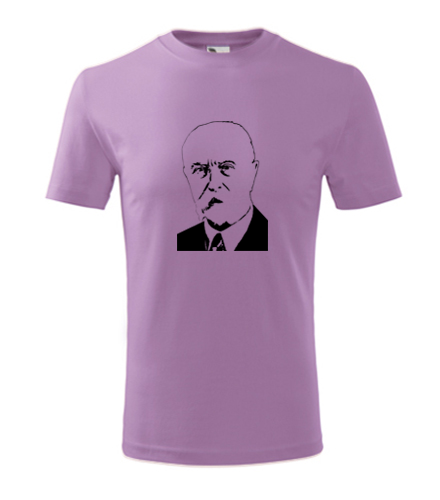 Fialové dětské tričko Tomáš Garrigue Masaryk