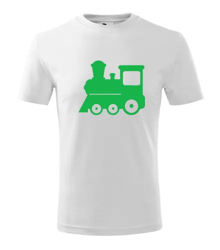 Bílé dětské tričko s mašinkou 1