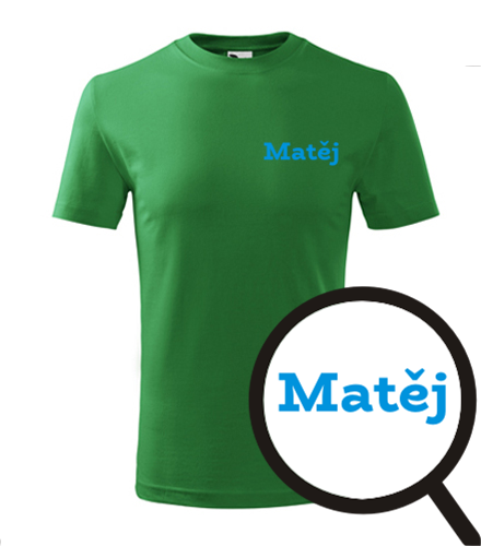 Zelené dětské tričko Matěj