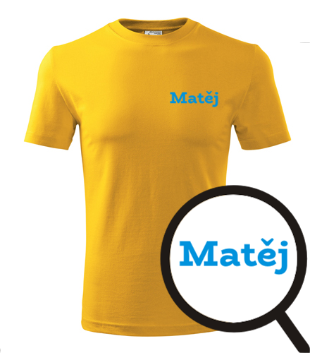 Žluté tričko Matěj