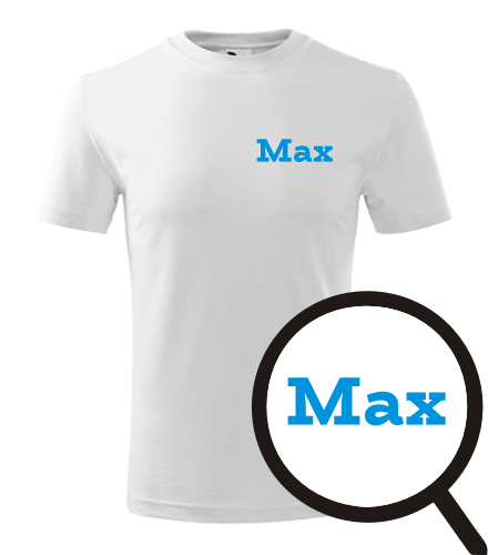 Bílé dětské tričko Max