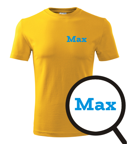 Žluté tričko Max
