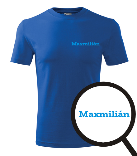 Modré tričko Maxmilián