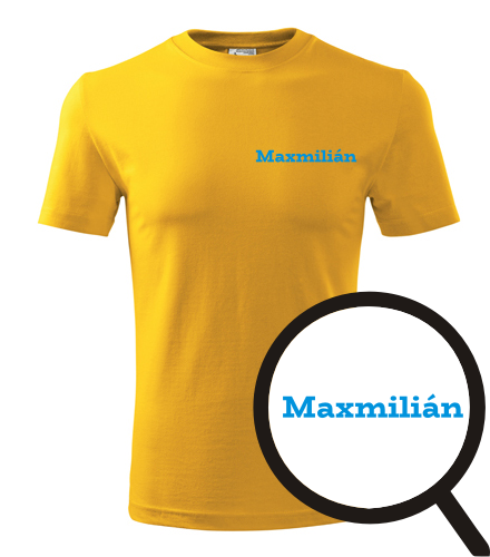 Žluté tričko Maxmilián