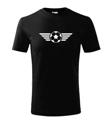 Černé dětské tričko s fotbalovým míčem 2