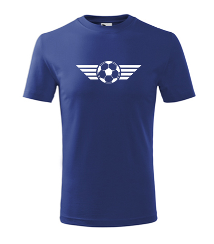 Modré dětské tričko s fotbalovým míčem 2