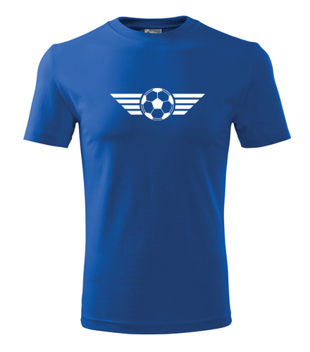 Modré tričko s fotbalovým míčem 2