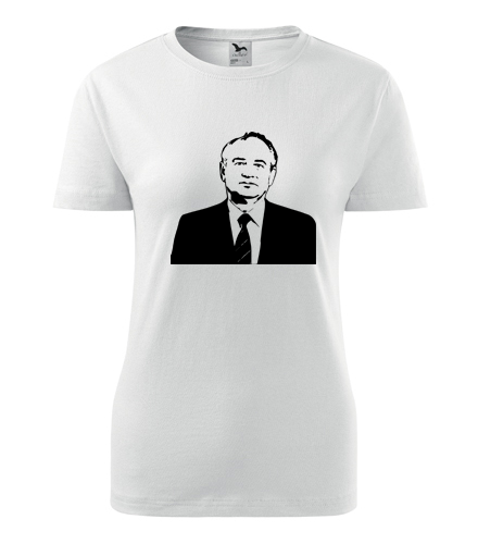Bílé dámské tričko Michail Gorbačov