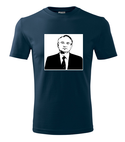 Tmavě modré tričko Michail Gorbačov
