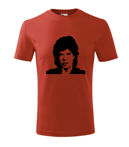 Červené dětské tričko  Mick Jagger