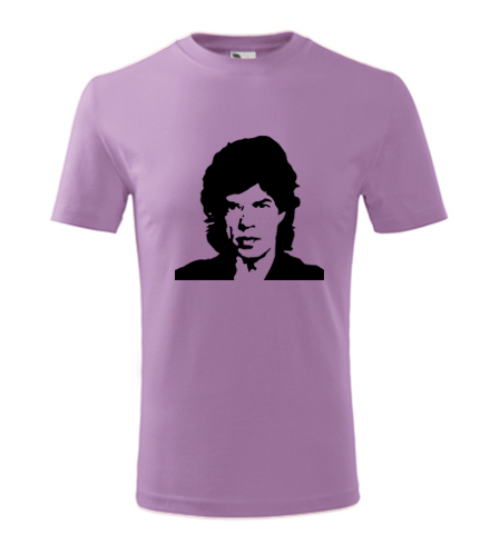 Fialové dětské tričko  Mick Jagger