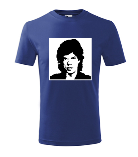 Modré dětské tričko  Mick Jagger